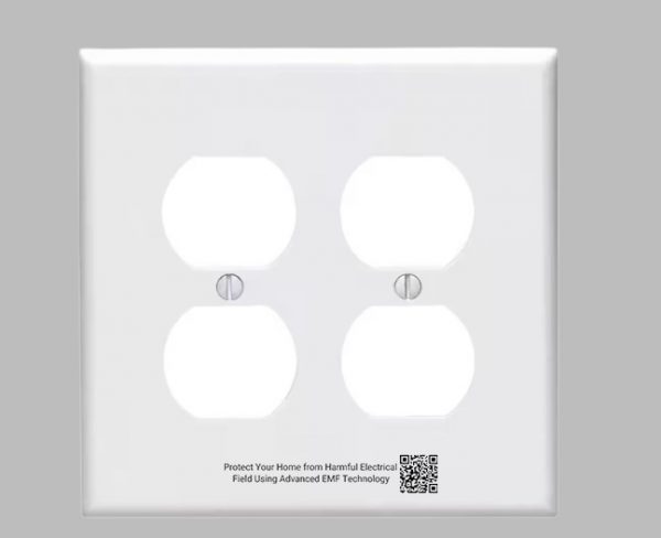 EMF Shield 2-Gang Outlet Wall Plates